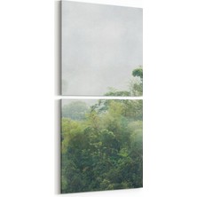 Olla 14086K2D Doğa / Manzara Görseli Kare 2'li Dikey Kanvas Tablo