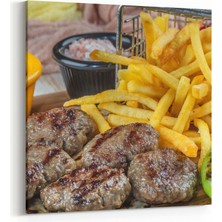 Olla 15049K Gıda Görseli Kare Kanvas Tablo