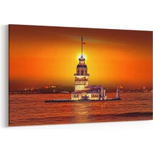 Olla 16085Y Günbatımı Görseli Yatay Kanvas Tablo