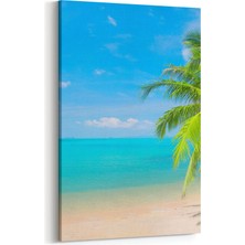 Olla 16580D Kumsal / Sahil Görseli Dikey Kanvas Tablo