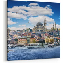 Olla 18466K4 Yapı Görseli Kare 4'lü Kanvas Tablo