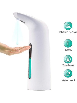 Jessieyou Mall 400 ml Otomatik Sabunluk El Ücretsiz Dokunmamış Sanitizer Banyo Dağıtıcı Akıllı Sensör Sıvı (Yurt Dışından)