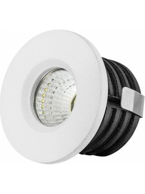 Ack AH06-00130 3W Beyaz Kasa Sıva Altı LED Spot Armatür 6500K Beyaz