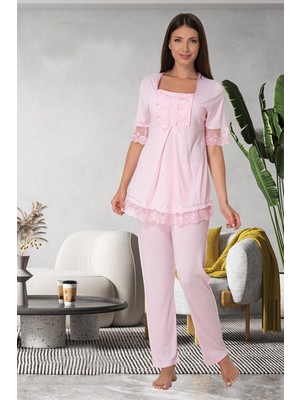 Effort Diğer Dantelli Lohusa Pijama Takım Effort 6032