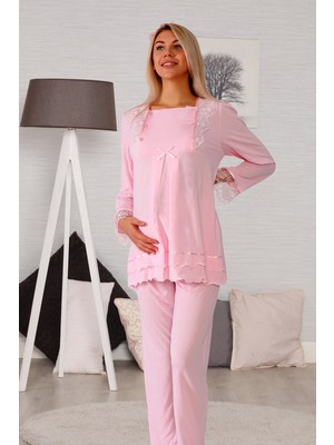 Lohusa Hamile 20122 Pembe Lohusa Pijama