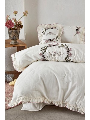 Ecocotton Olivia Krem  Bebek Nevresim Takımı