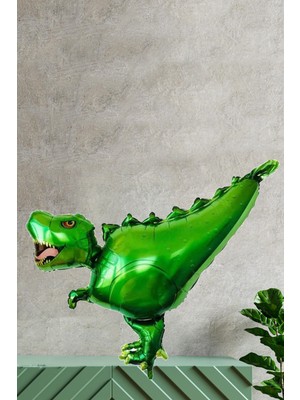 Pekshop Dinazor Lüks Büyük Boy Folyo Balon Dinazor Konsept Doğum Günü Balonu