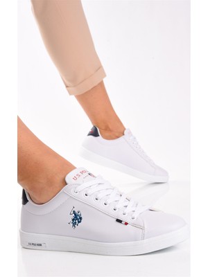 U.S. Polo Assn. Franco Beyaz Kadın Spor Sneaker Ayakkabı V8