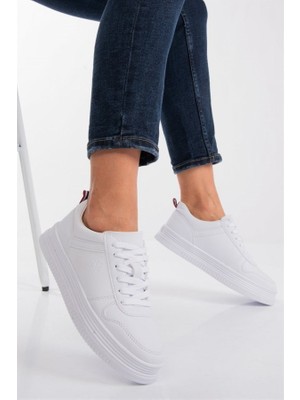 U.S. Polo Assn. Suri Beyaz Kadın Sneaker Spor Ayakkabı V18