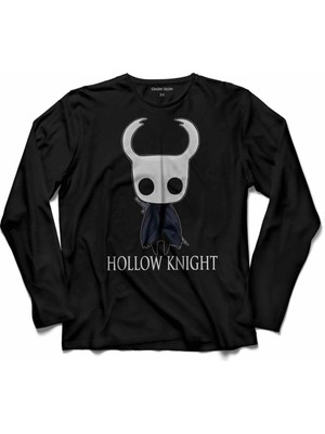 Kendim Seçtim Hollow Knıght Ghost Cadılar Bayramı Kuru Kafa Uzun Kollu Tişört
