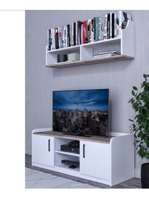 Fora Home Oreon Televizyon Sehpası Kitaplıklı Tv Ünitesi