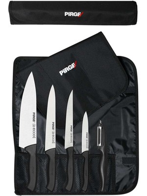 Pirge Masterchef - Ecco Çantalı 5'li Bıçak Seti - Çantalı 38402 Kargo Bedava 38402 - Pirge Ecco Çantalı 5'li