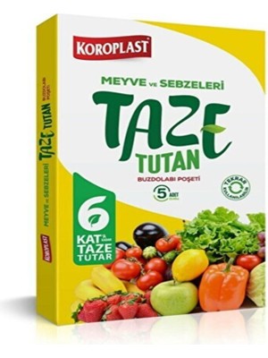 Koroplast Taze Tutan Buzdolabı Poşeti 5 Li 35*40 cm