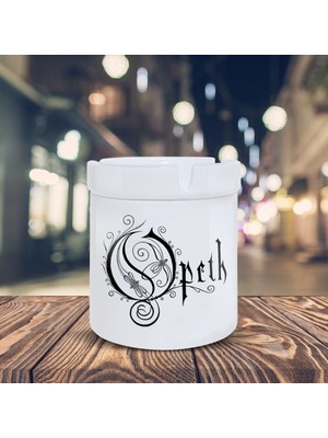 Asilmeydan Müzik Grubu Opeth Logo Baskılı Küllük Kül TABLASI-0025