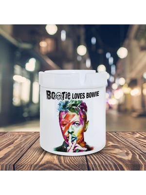 Asilmeydan David Bowie Baskılı Küllük Seramik Kül TABLASI-05487