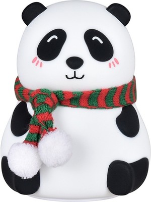 Hongshou USB Şarj Panda Başucu Silikon Gece Lambası Beyaz  (Yurt Dışından)