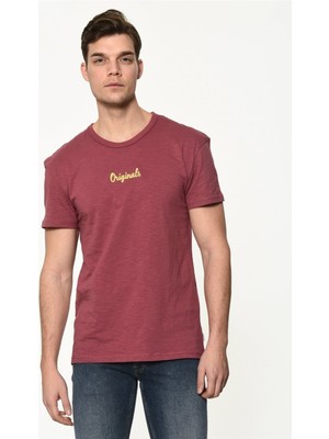 Jack & Jones T-Shirt L Bordo