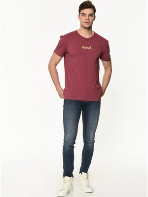 Jack & Jones T-Shirt L Bordo