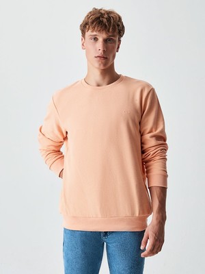 LTB Lodıta Erkek Pudra Sweatshirt Pembe-Xs