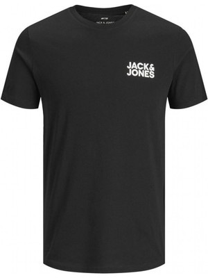 Jack & Jones Bisiklet Yaka Logolu Tişört-Corplogo