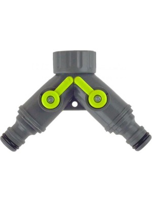 Rehau Eco Musluk Adaptörü Iki Hortum Çıkışlı Vanalı  3/4"