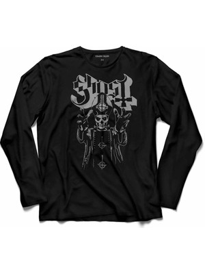 Kendim Seçtim Ghost Bc Papaz Kilise Hayalet Uzun Kollu Tişört