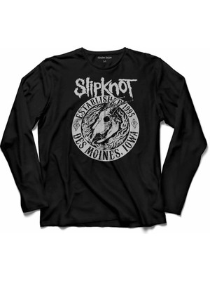 Kendim Seçtim Slıpknot Rock Band Establıshed 1995 Uzun Kollu Tişört