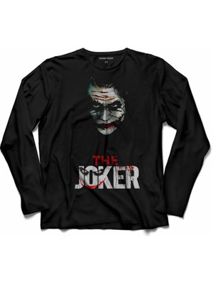 Kendim Seçtim Batman Joker Dark Knıght Kara Şovalye Uzun Kollu Tişört
