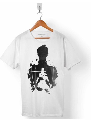 Kendim Seçtim One Pıece Zoro Roronoa Logo Erkek Tişört