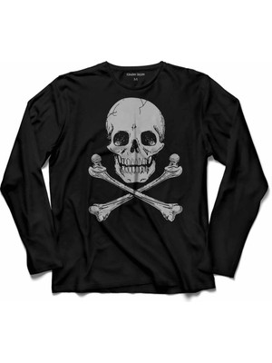 Kendim Seçtim Chıcano Style Maça Kızı As Gungs Kuru Kafa Uzun Kollu Tişört