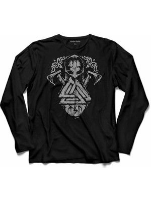 Kendim Seçtim Nordıc Maıs Vıkıngs Vikingler Ragnar Uzun Kollu Tişört