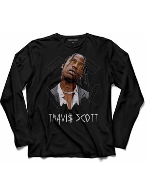 Kendim Seçtim Travıs Scott Jacques Webster Uzun Kollu Tişört