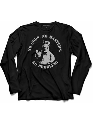 Kendim Seçtim Alf No Gods No Masters No Probelem Melmac Uzun Kollu Tişört