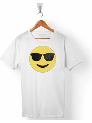 Kendim Seçtim Gözlük Emoji Icon Smıle Glases Erkek Tişört