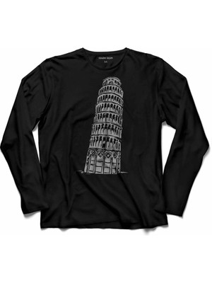 Kendim Seçtim Pısa Tower Piza Kulesi Italya Uzun Kollu Tişört