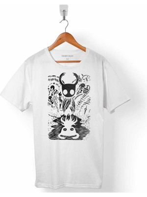 Kendim Seçtim Hollow Knıght Ghost Cadılar Bayramı Kuru Kafa Erkek Tişört