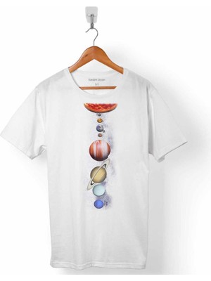 Kendim Seçtim Gezegenler Güneş Sistemi Solar System Uzay Cosmos Erkek Tişört