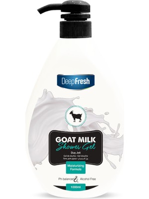 Deep Fresh Keçi Sütü Duş Jeli Ferahlatıcı Koku 1 Lt Paraben ve Alkol İçermeyen