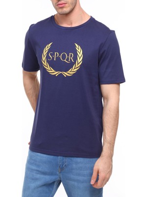 Raru Spqr Erkek T-Shirt Ares Lacivert