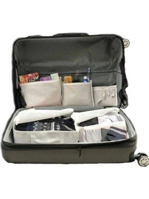 Ega Toptan Bavul Içi Düzenleyici Valiz Organizer 6 Lı Set - Çizgili