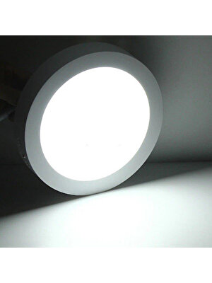 Cata 18 Watt Panel LED Armatür Sıva Üstü Yuvarlak Ct 5233 Beyaz Işık 6400K Alüminyum Kasa