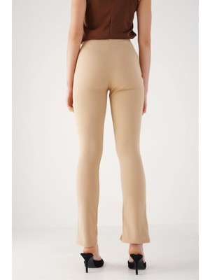 MyLove Zip Detay Yırtmaçlı Pantolon