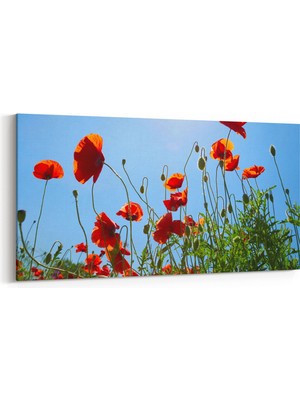 Olla 10495YD Ağaç Görseli Yatay Dar Kanvas Tablo