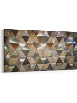 Olla 10035YD Abstract 3 Boyut Görsel Yatay Dar Kanvas Tablo