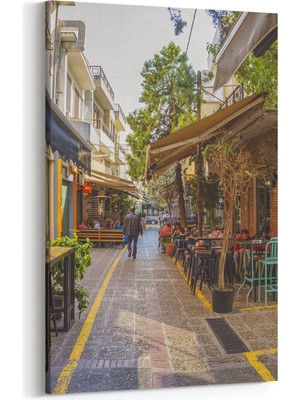 Olla 18775D Yapı Görseli Dikey Kanvas Tablo