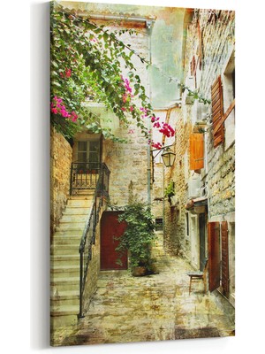 Olla 18205DD Yapı Görseli Dikey Dar Kanvas Tablo