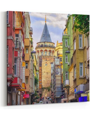 Olla 18719K Yapı Görseli Kare Kanvas Tablo