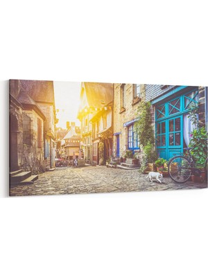 Olla 18488YD Yapı Görseli Yatay Dar Kanvas Tablo