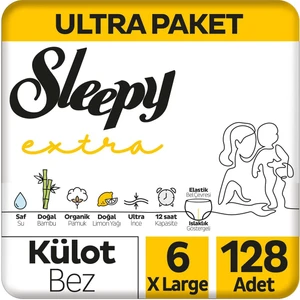 Extra Günlük Aktivite Ultra Paket Külot Bez 6 Numara Xlarge 128 Adet