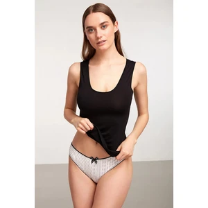Basic Singlet Pamuklu Kalın Askılı Atlet - Siyah